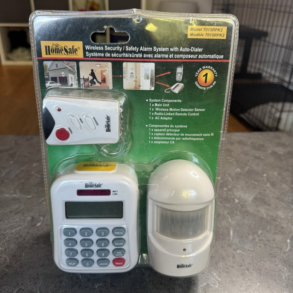 Homesafe Wireless System t015rpk2 Auto-Dialer Motion Detector Keyboard‎ NEW
